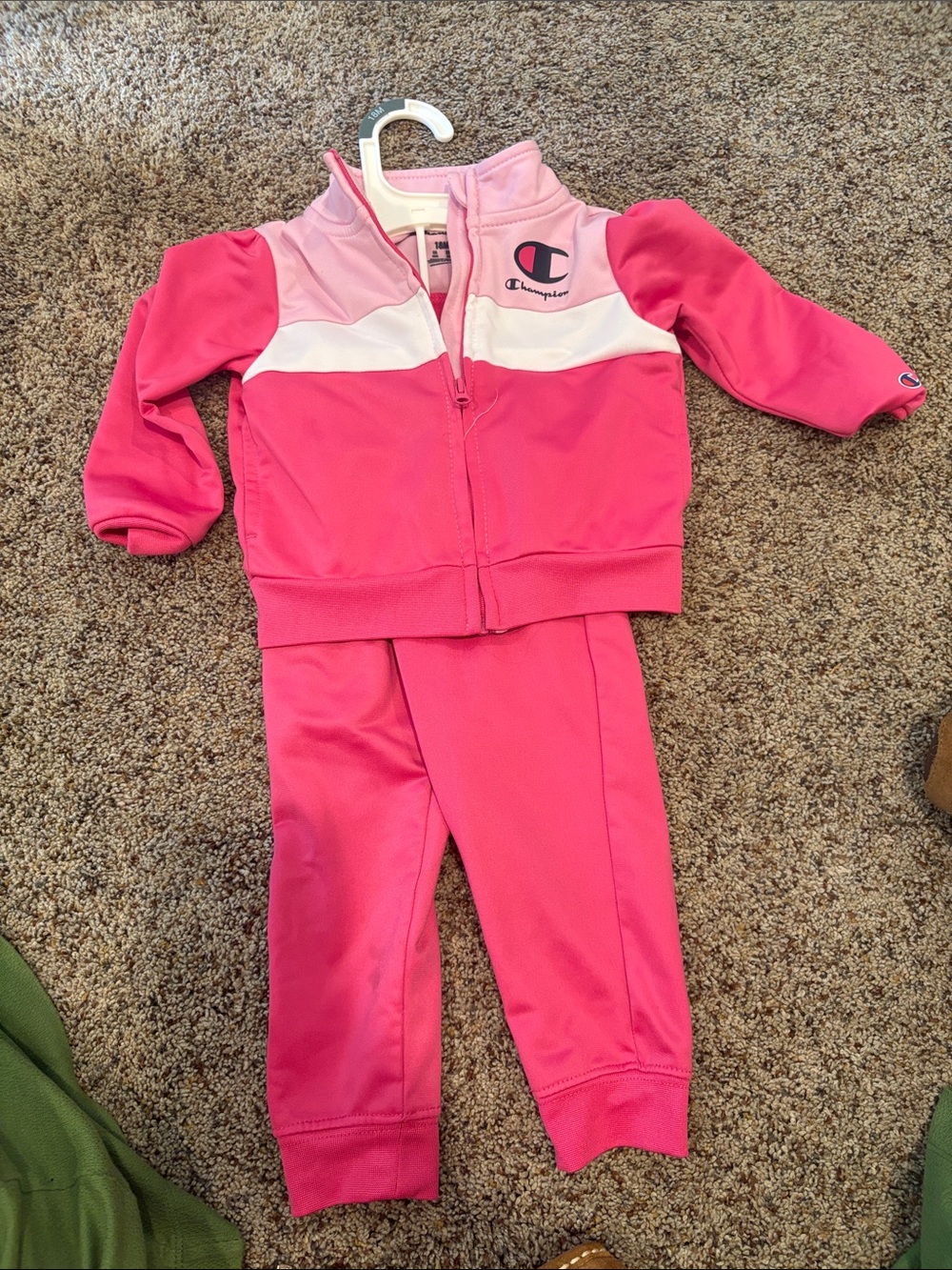 Champion Toddler Pink Colorblock Hoodie and Joggers Set